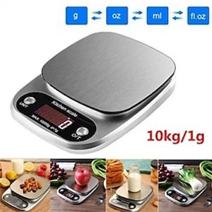 New 10kg/1g Accurate Electronic Scale Digital Stainless Steel Kitchen Food Scale miniinthebox