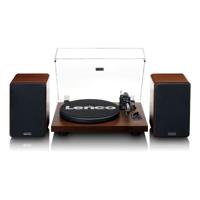 Lenco LS-600WA - Turntable with Built-In Amplifier and Bluetooth Plus 2 External Speakers - Walnut - thumbnail