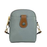 2022 summer new one-shoulder messenger small bag women's first layer cowhide bag japan and south korea fashion casual all-match lady trend Lightinthebox - thumbnail