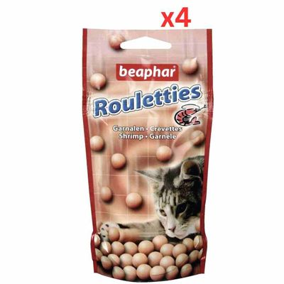 Beaphar Rouletties Shrimp Cat 44.2G Pack Of 4