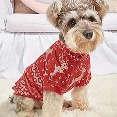Christmas Pet Clothing Comfortable And Cute Autumn And Winter Cat Clothing Dog Clothing Lightinthebox