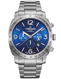 Tornado Mens Chronograph Blue Dial Watch - T9102B-SBSN