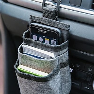 Auto Organizers Box Storage Bag With Data Cable Hole For Car Multifunctional Oxford Cloth Pockets Auto Car Phone Glasses Holder Storage Bag Lightinthebox