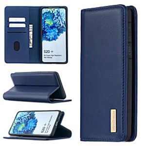 Case For Samsung Galaxy A10 A10E A20 A20E M10 A30 A40 A50 A70 S10 S10E S10Plus S20 S20Plus S20Ultra Card Holder Shockproof with Stand Full Body Cases Solid Colored Genuine Leather TPU miniinthebox