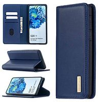 Case For Samsung Galaxy A10 A10E A20 A20E M10 A30 A40 A50 A70 S10 S10E S10Plus S20 S20Plus S20Ultra Card Holder Shockproof with Stand Full Body Cases Solid Colored Genuine Leather TPU miniinthebox - thumbnail