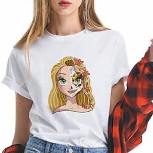 Sugar Skull Mexican T-shirt Anime Cartoon Anime Mexico Independence Day Day of the Dead T-shirt For Men's Women's Unisex Adults' Hot Stamping 100% Polyester miniinthebox