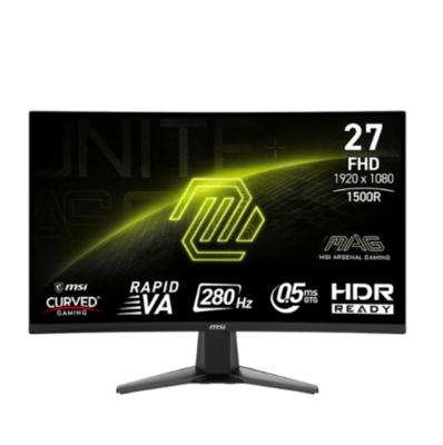 MSI MAG 276CXF 27inch FHD 1920 x 1080 Curved Gaming Monitor, 0.5MS, 280Hz, Anti-glare, HDMI, DP, Tilt, Adjustable - 9S6-3CE01M-022