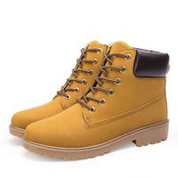 Men Big Size Outdoor Waterproof Metal Eyelets High Top Work Casual Boots