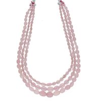 Sri Jagdamba Pearls Morganite Gemstone Necklace - JPJUL-20-148