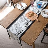 Decorative Table Strip Cloth Atmosphere Table Cloth Household Dining Table Runner Light Luxury Vintage Lightinthebox - thumbnail