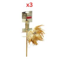 M-Pets Natura Feather Cat Wand (Pack of 3)