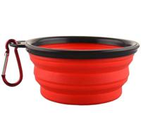 NutraPet Fold Em Bowls - 13 X 9 X 5.5Cm - Red