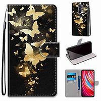 Case For Xiaomi Redmi Note 8 Pro / Redmi Note 8 / Redmi Note 8T Wallet / Card Holder / with Stand Golden Butterfly PU Leather / TPU for Redmi Note 7 / Mi CC9 Pro / Redmi 8 / Redmi K30 / Redmi 8A miniinthebox - thumbnail