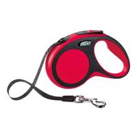 Flexi New Comfort L Tape Cat/Dog Leash 8M - Red/Black - thumbnail