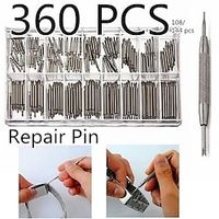 WatchMaker Watch Band Spring Bars Strap Link Pins Steel Repair Kit Tools 360144108 Pcs Lightinthebox - thumbnail