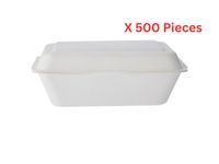 Hotpack Bio Degradable Hinged Container 7 X 5 Inch 500 Pieces - BDSB7X5