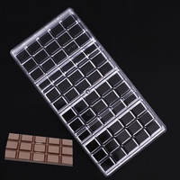 DIY Chocolate Bar Mold Real Polycarbonate Eco-friendly Plastic Baking Pastry Mould Kitchen Tool