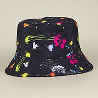 Adults' Bucket Hat Fishing Hat Packable Breathable UV Protection Spring, Fall, Winter, Summer Cotton Hat for Athleisure Fishing Camping  Hiking  Cartoon Lightinthebox - thumbnail