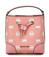 Michael Kors Mercer Small Primrose Embossed Drawstring Bucket Messenger Bag - 85077