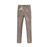 Retro Vintage Disco 1980s Shiny Metallic Pants Disco Men's Halloween Performance Event / Party Pants Lightinthebox - thumbnail