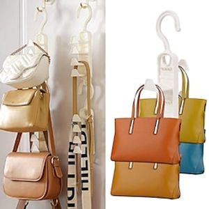 1pc Purses Organizer and Storage for Closet, Hanging Stackable Handbags Hanger for Storing and Organizing, Space Saving Closet Rod Hooks Rack for Heavy Backpacks Crossovers Satchels Bag miniinthebox
