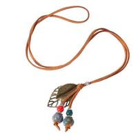 Ethnic Ceramic Charm Necklace