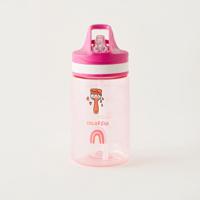 Icon Printed Water Bottle with Spout Detail - 400 ml