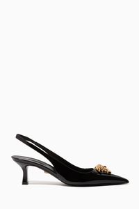 La Medusa 55 Slingback Pumps in Naplak Leather