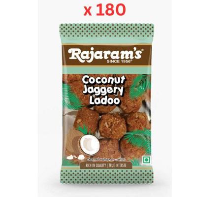 Rajarams Coconut Jaggery Ladoo 80G Pack of 180