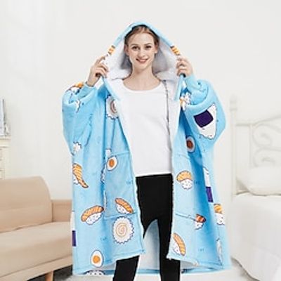Lazy Man Blanket Double Layer Thickened Home Casual Wearable Blanket Lightinthebox Lazy Man Blanket Double Layer Thickened Home Casual Wearable Blanket Lightinthebox