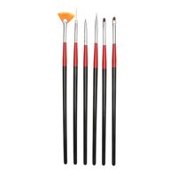 5Pcs Nail Art Liner Painting Dotting Pen Brushes Acrylic UV Gel Builder Tools