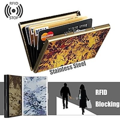 Tactical Wallet, Money Clip, RFID Blocking Technology,Stainless Steel Credit Card Wallet Business Card Holder for Women Men Card Holder miniinthebox