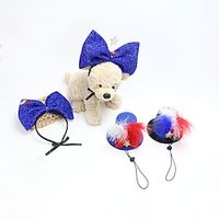 Patriotic Decorations Set Dog Costume Pet Hat and Collar Independence Day Puppy Outfit Bow Tie Ajustable Cats Doggie Headband Green Tie Kit Lightinthebox Patriotic Decorations Set Dog Costume Pet Hat and Collar Independence Day Puppy Outfit Bow Tie Ajustable Cats Doggie Headband Green Tie Kit Lightinthebox
