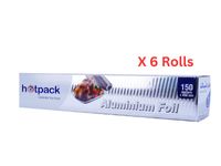 Hotpack Aluminium Foil Silver 6 Rolls - AF45150S