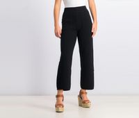 Womens Knitted Pants  Black - thumbnail
