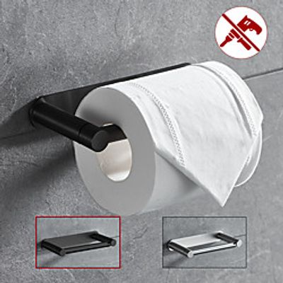 RotatableFoldable Toilet Paper Holder Self-adhesive Roll Paper Holder 304 Stainless Steel Paper Towel Holder Brushed Lightinthebox