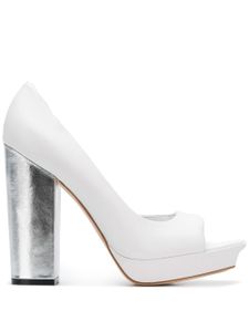 Versus open toe pumps - White