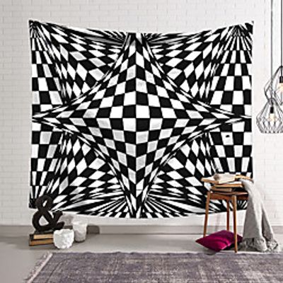 Wall Tapestry Art Decor Blanket Curtain Hanging Home Bedroom Living Room Decoration Polyester Checkered Lightinthebox