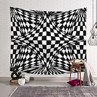 Wall Tapestry Art Decor Blanket Curtain Hanging Home Bedroom Living Room Decoration Polyester Checkered Lightinthebox - thumbnail