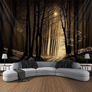 Landscape Forest Hanging Tapestry Wall Art Large Tapestry Mural Decor Photograph Backdrop Blanket Curtain Home Bedroom Living Room Decoration miniinthebox