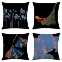 Ginko Double Side Cushion Cover 4PC Soft Decorative Square Throw Pillow Cover Cushion Case Pillowcase for Bedroom Livingroom Superior Quality Machine Washable Indoor Cushion for Sofa Couch Bed Chair miniinthebox Ginko Double Side Cushion Cover 4PC Soft Decorative Square Throw Pillow Cover Cushion Case Pillowcase for Bedroom Livingroom Superior Quality Machine Washable Indoor Cushion for Sofa Couch Bed Chair miniinthebox