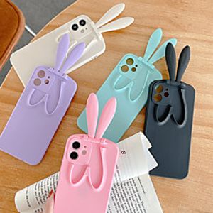 Phone Case For Apple Back Cover iPhone 12 Pro Max 11 SE 2020 X XR XS Max iphone 7Plus / 8Plus Shockproof Dustproof Solid Colored Silicone miniinthebox