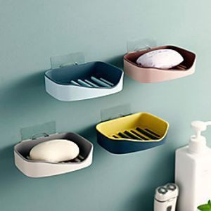 Drain Soap Holder Bathroom Wall-mounted Soap Box Toilet Punch-free Soap Holder Soap Box Soap Box Holder miniinthebox