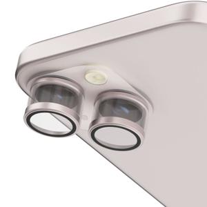 Levelo Lucent Duo 9H Hardness Camera Lens Protector For iPhone 15 / 15 Plus- Pink