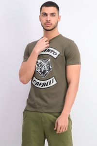 Mens Tiger Graphic T-Shirt  Verde Military