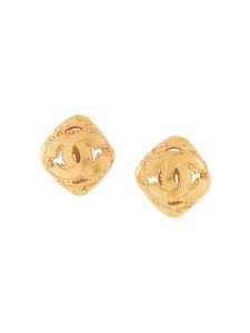 Chanel Pre-Owned 1996 CC earrings - GOLD