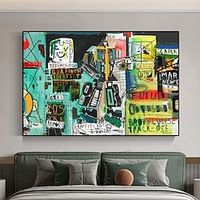 Graffiti art Modern art canvas Street art Contemporary Handpainted Urban wall art Large art Handmade wall art Decorative miniinthebox - thumbnail