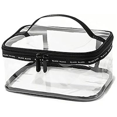 Large Clear Travel Bags for Toiletries, Waterproof Clear Plastic Cosmetic Makeup Bags, Transparent Packing Organizer Storage Bags (Black) Lightinthebox