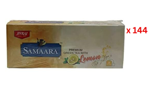 Samaara Premium Green Tea - Lemon Flavour (25 Bags), 50 Gm Pack Of 144 (UAE Delivery Only)