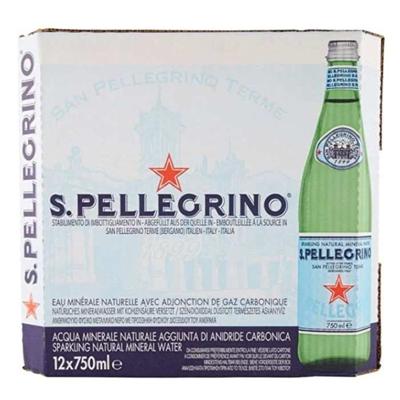 San Pellegrino Sparkling Mineral Water Glass Bottles 12X750Ml San Pellegrino Sparkling Mineral Water Glass Bottles 12X750Ml
